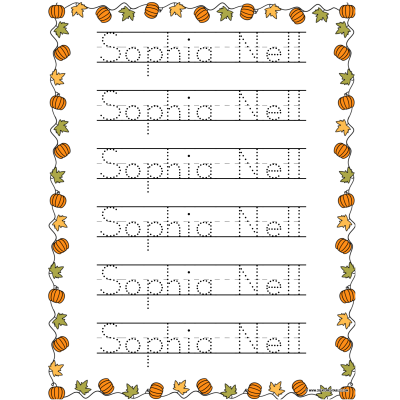 createprintables seasonal name tracing practice