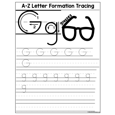 CreatePrintables - Free A-Z Letter Formation Tracing Worksheet Preschool &  Kindergarten