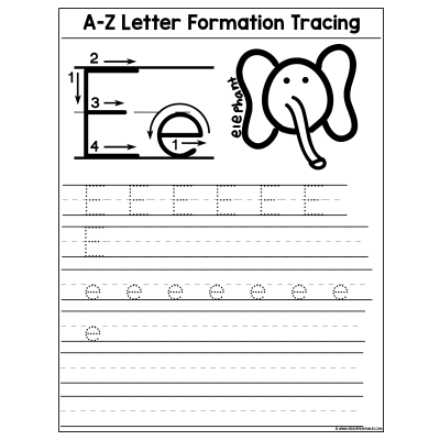 Letter Formation Practice - Alphabet Tracing Book - Letter Tracing - Kinder  Craze