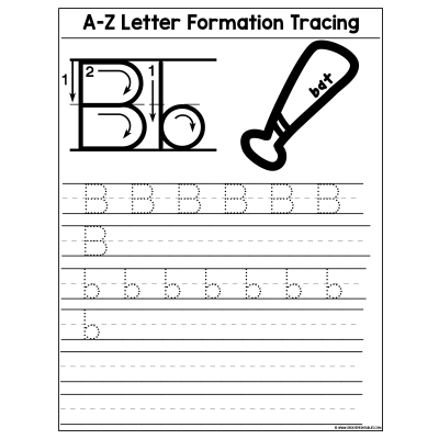 Free Alphabet Practice A-Z Letter Worksheets