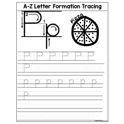 CreatePrintables - Free A-Z Letter Formation Tracing Worksheet Preschool &  Kindergarten